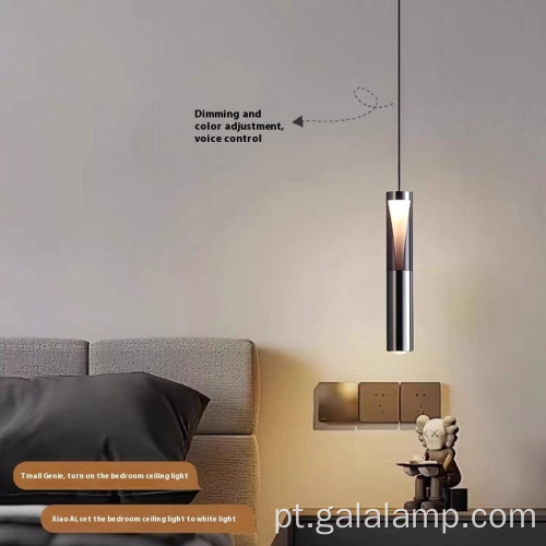 Luz pendente nórdica moderna ajustável